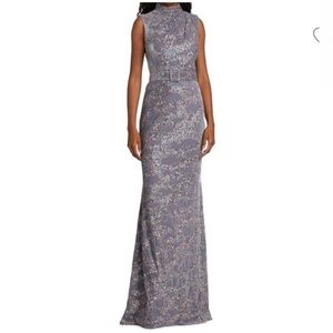 Badgley Mischka Velvet Gown